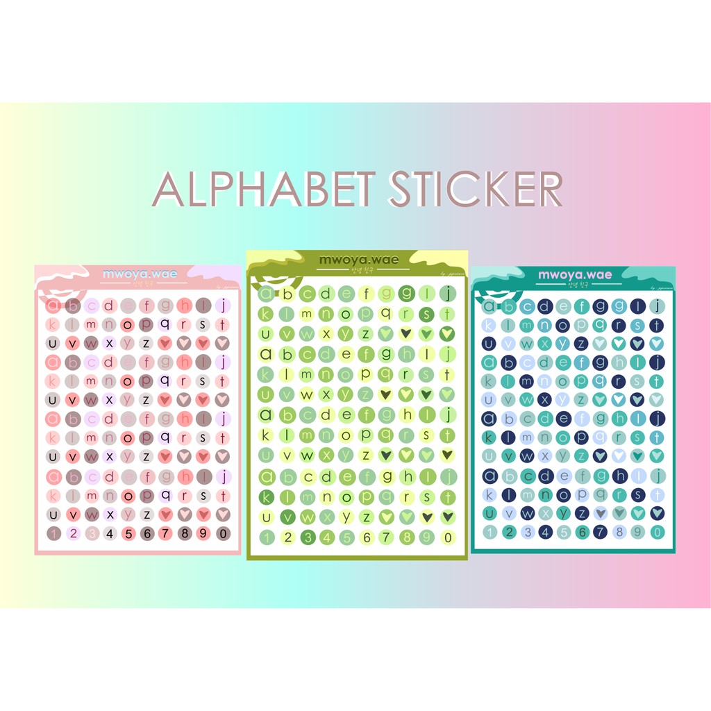 

Deco Stiker ALPHABET❤️✨