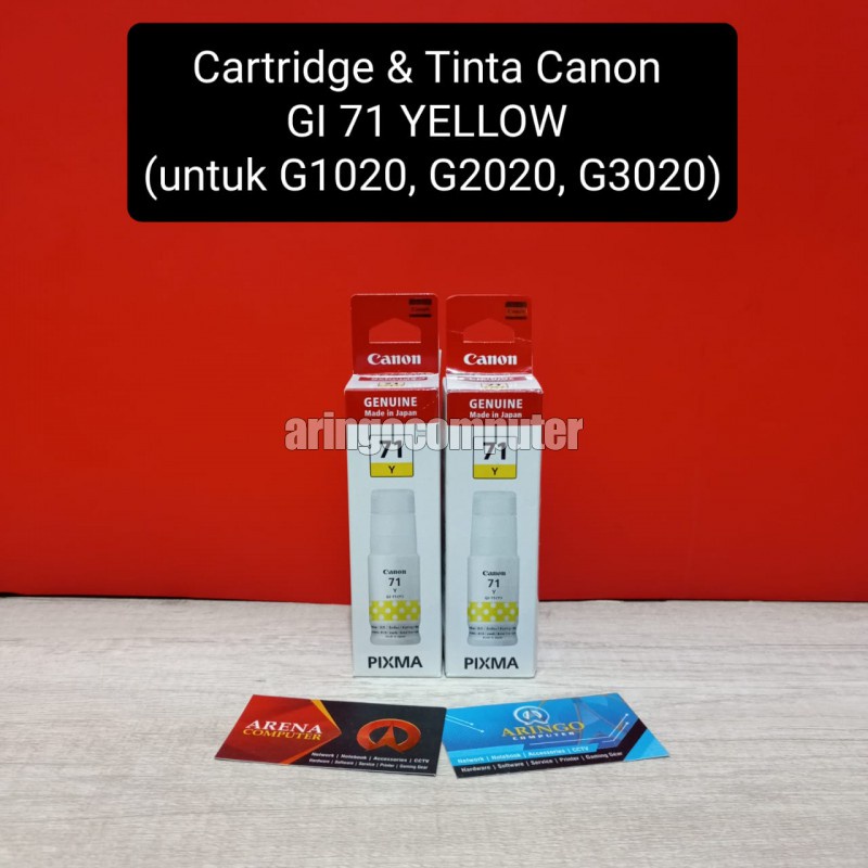 Tinta Canon GI 71 YELLOW (untuk G1020, G2020, G3020)