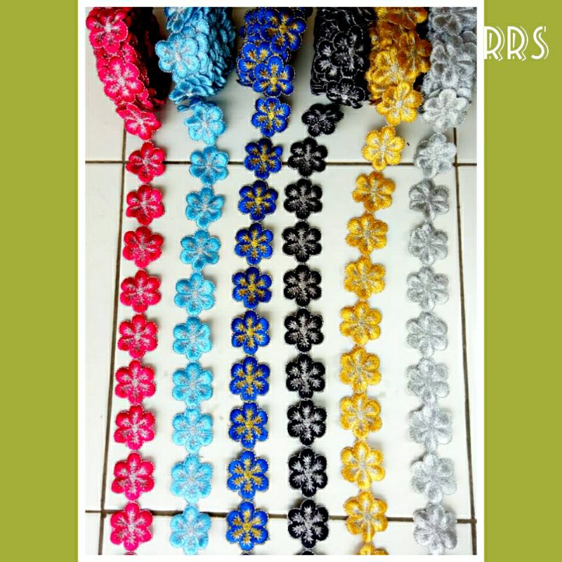 renda bordir meteran murah /  renda roll murah / renda bordiran murah