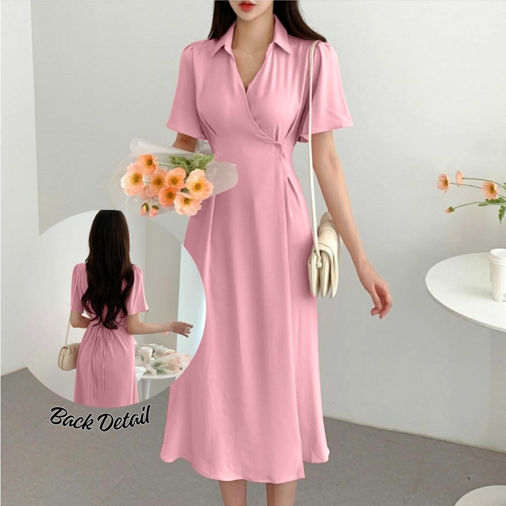 [HNFK] Dress Syani / Dress Wanita Korea / Casual Dress / Pakaian Wanita Dress / Dress Kondangan / Dress