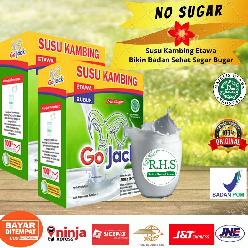 

Susu Kambing Susu Domba Etawa Bubuk No Sugar Tanpa Gula Kemasan 200g Go Jack minuman obat diet diabetes