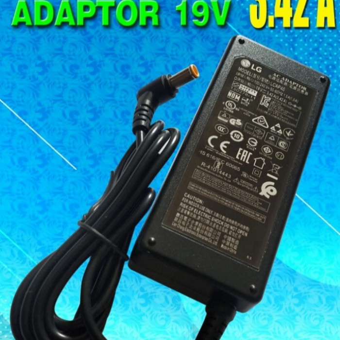 Adaptor charger monitor LG TV LED LG 19v 3.42A