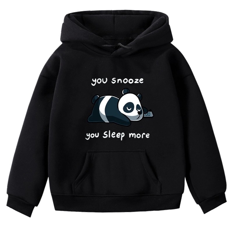 Sweater Hoodie Anak Sleepy Bare Bears Sweater Fleece Baju Anak Unisex