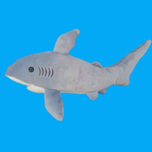 Boneka plush model hiu ukuran 80 cm