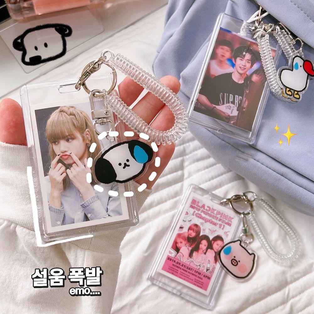 Populer Kpop Photocard Holder Acrylic Portable Anti Air Transparan Bening Lengan Photocard