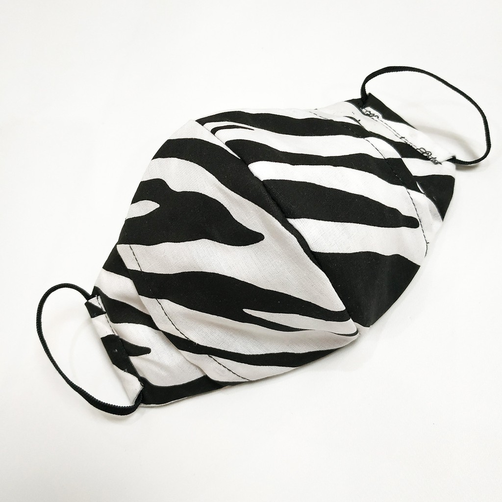 Masker Katun Motif ( Zebra Print )