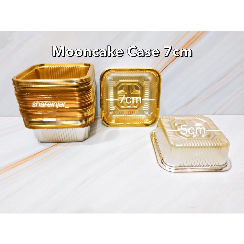 

Mooncake Case Mika Tray Gold 7cm / Packaging Kemasan Kue Bulan