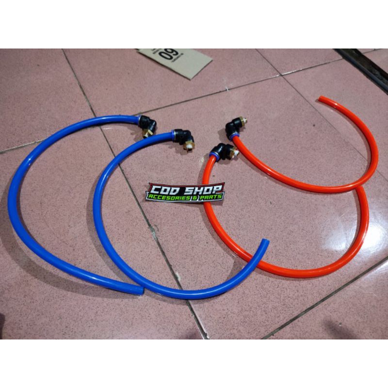 nepel L drat 1/8 lubang 10mm set selang