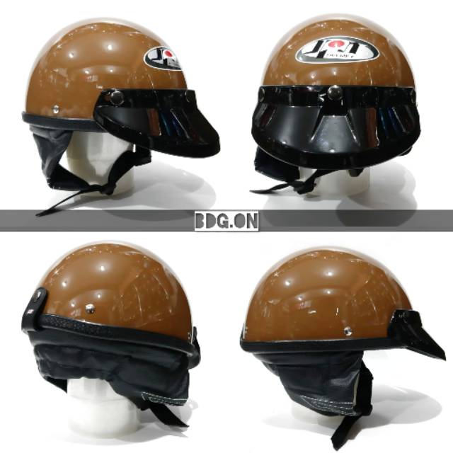 Helm Bogo Chip | Bogo Cetok JPN | COKLAT GLOSSY