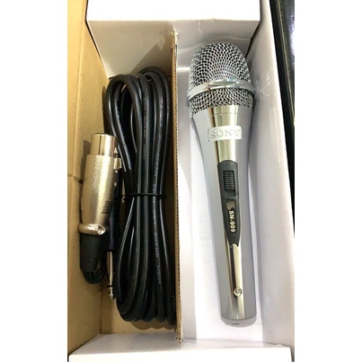 MIC MICROPHONE MIK KABEL SONY SN-909 SN 909 SILVER