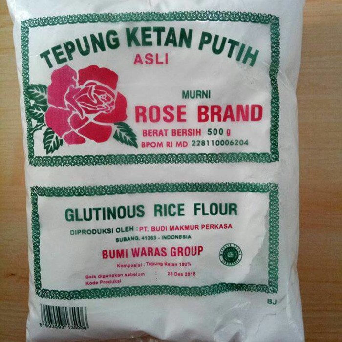 

TEPUNG PULUT/ TEPUNG KETAN PUTIH ROSE BRAND 500GR