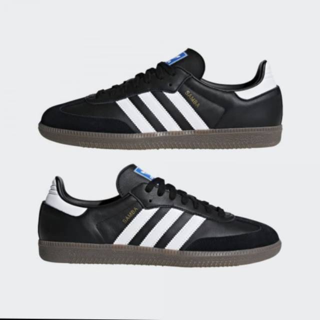 Adidas samba og black white leather suede  original made in indonesia