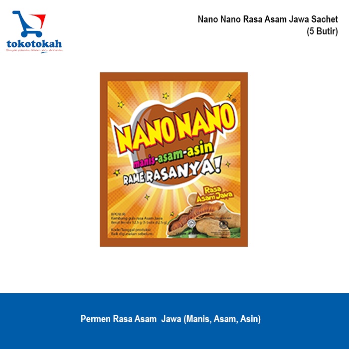 

NANO-NANO permen rame rasa rujak sachet produksi KONIMEX-10pcs