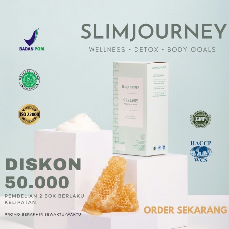 

[READY] SLIMJOURNEY (DETOX & SLIMMING BPOM) SUPLEMEN PELANGSING BPOM HALAL