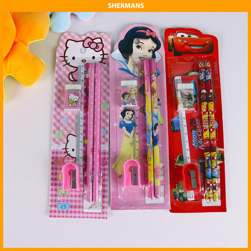 

[Ready Stock❤️]5pcs Siswa Kreatif Set Kartun Kartun Lucu Kindergarten Festival Kecil Hadiah Kecil sherman