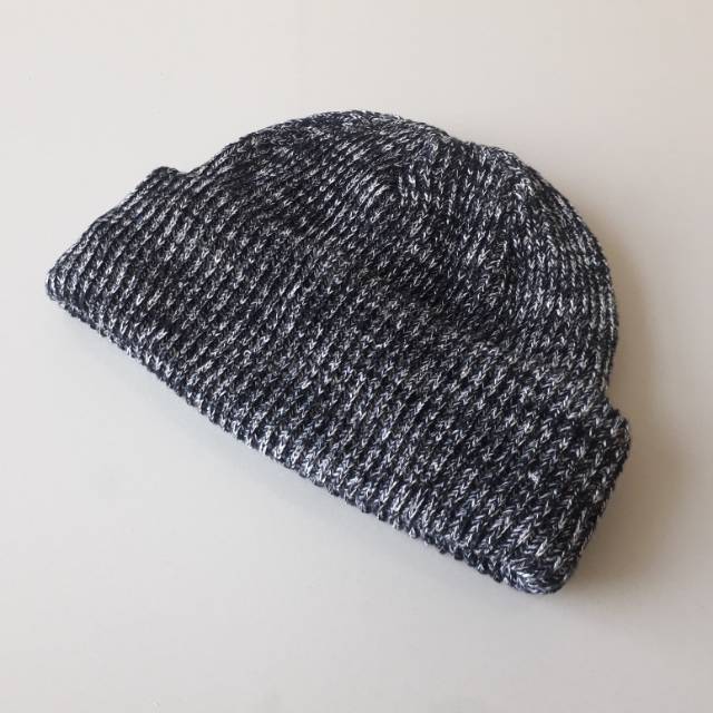 Short beanie black misty/beanie hat skate black misty/kupluk beanie hat misty black