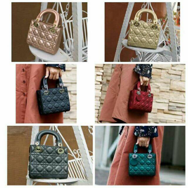 promoDior Lady Jelly Mini Doff 311 #kssbtm Silver HardWare TAS FASHION IMPORT BATAM MURAH