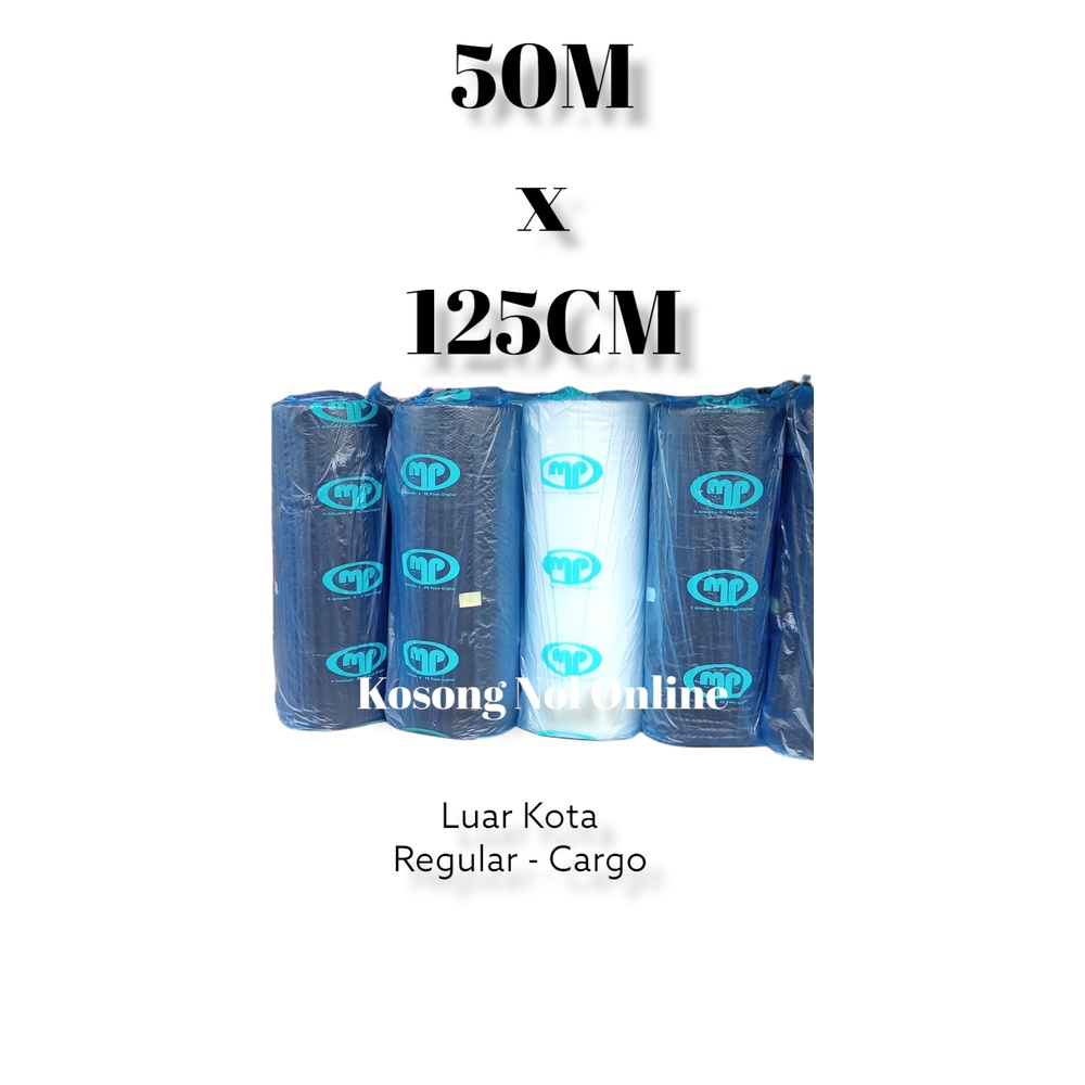 

Bubble Wrap Muliapack 125 CM x 50M Berat 4Kg kirim luar kota [ Regular - Cargo ]