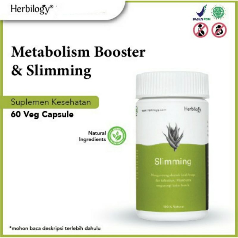 HERBILOGY Slimming Capsules 60s Penurun Berat Badan Alami Herbal