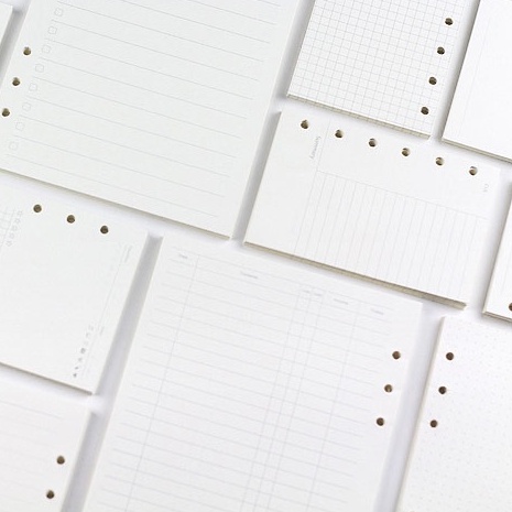 

PANMOMO Loose Leaf 6 Ring Binder Paper / Isi Binder A5