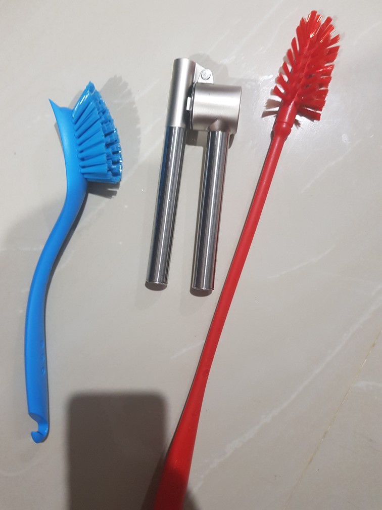 [951] Penghancur Pelumat Bawang Putih Stainless Steel - Garlic Press Onion Crusher