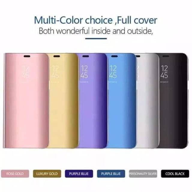 Flip standing cover case mirror case clear view casing Samsung Note 9 NOTE9