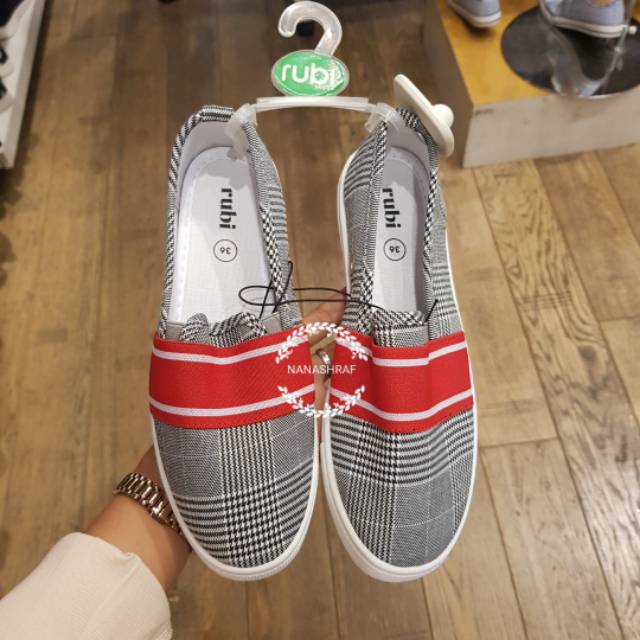 RUBI SHOES "Wales Check Harlow Slipon"