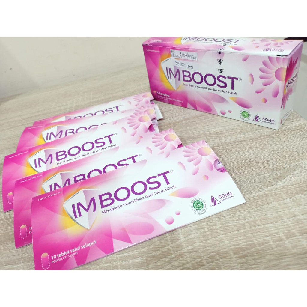 IMBOOST TAB DAN FORCE TAB - SUPLEMEN UNTUK DAYA TAHAN TUBUH - 1STRIP@10TAB