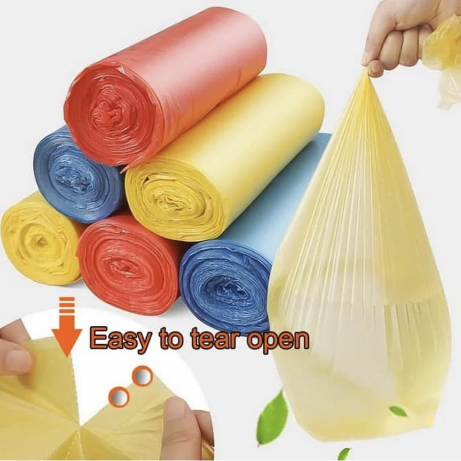 Kantong Plastik Sampah Bening Gulung Roll Plastik Roll Sampah 20Pcs