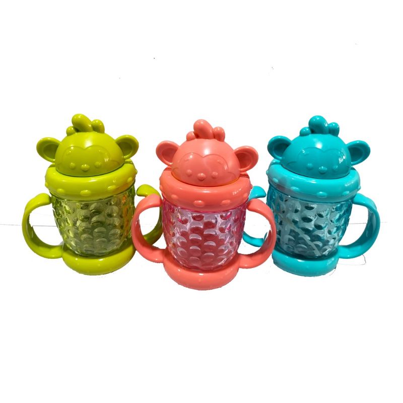 Botol Minum Anak Bayi 200 ml Pegangan Motif Karakter Lucu