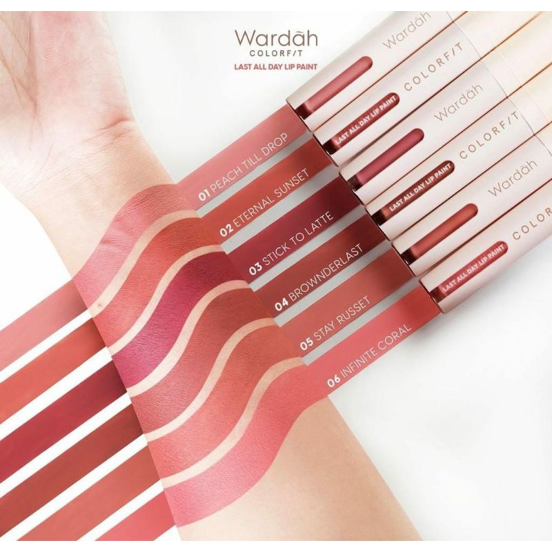 WARDAH Colorfit Last All Day Lip Paint 42g- Original 100%