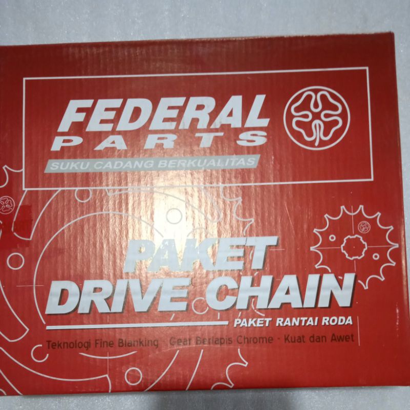 Gear Set Rantai Set Verza Federal K18 220C Honda Verza Drive Chain Kit