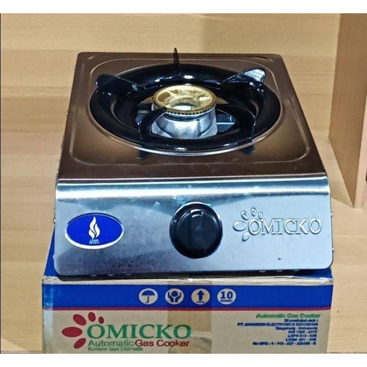 Kompor Gas 1 Tungku Stainless Omicko