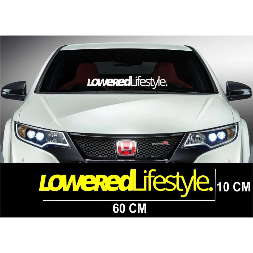 Cutting sticker mobil sticker kaca depan Tulisan keren terlaris