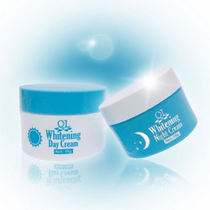 QL Whitening Day Cream | Whitening Night Cream 18gr