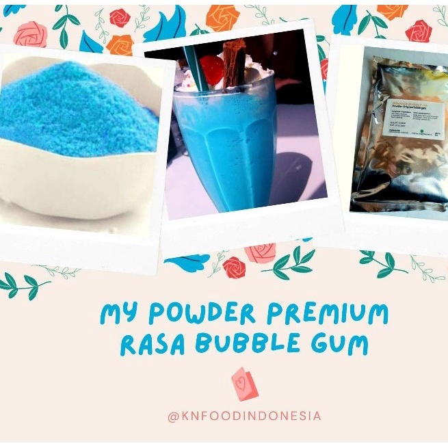 

Powder Bubuk Minuman Rasa Bubble Gum Premium 1KG/ Bubble Gum Premium 1KG