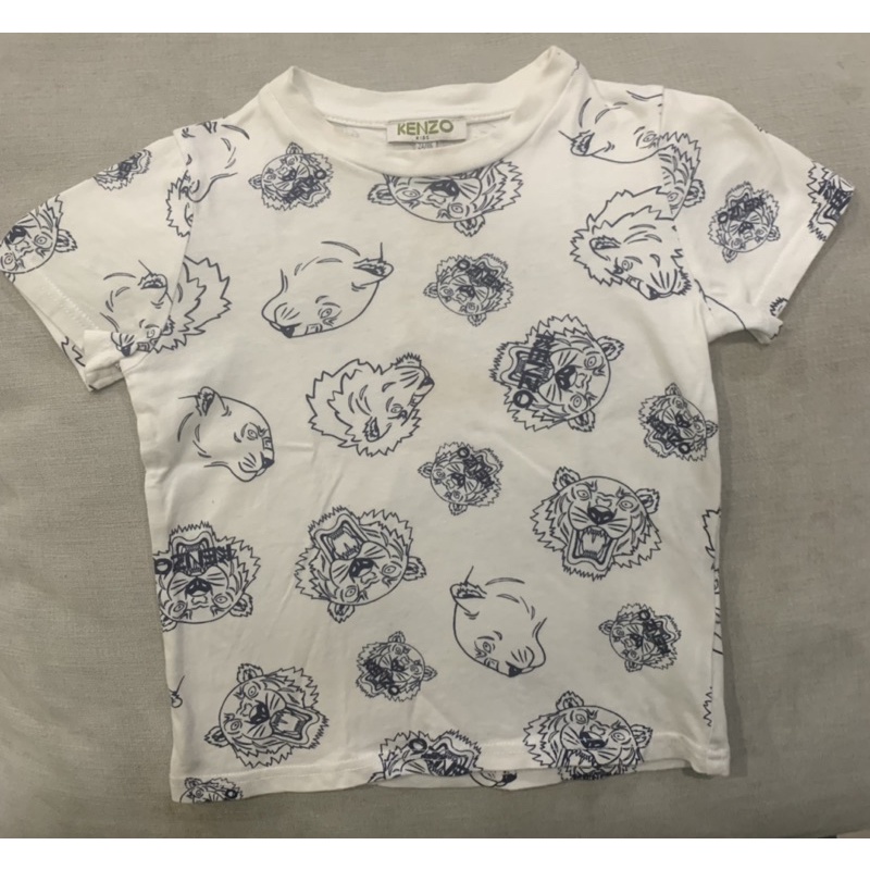 Preloved authentic kenzo logo tshirt kids size 2A / 2y