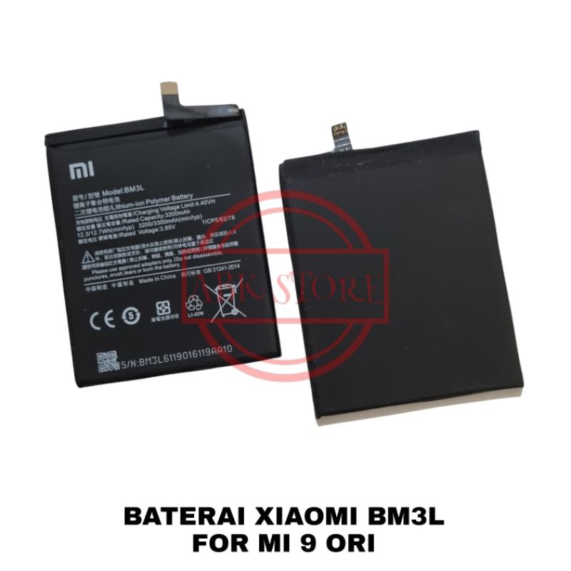 BATRE BATERAI BATTERY XIAOMI MI 9 BM3L ORIGINAL