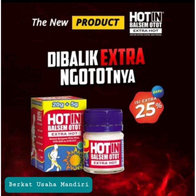 Hotin Balsem Otot Extra Hot 20g+5g