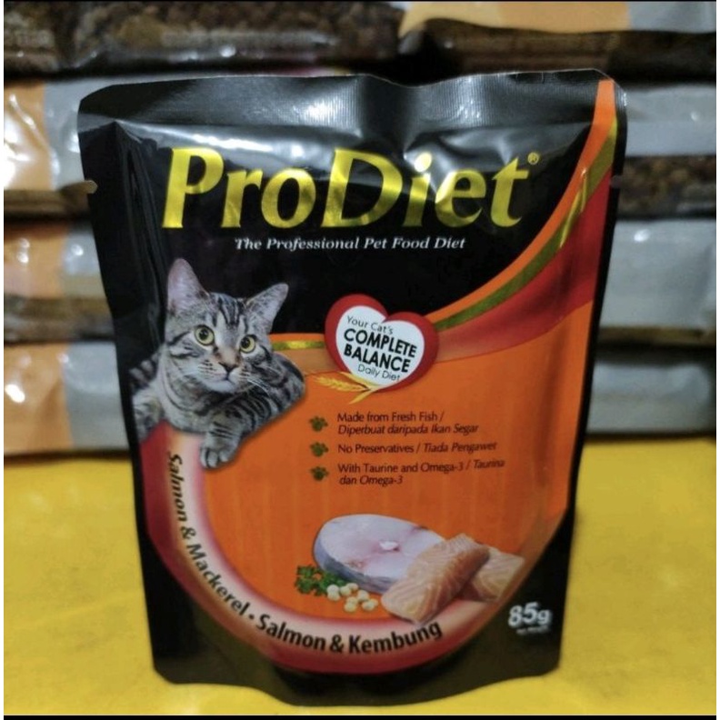 Prodiet pro diet cat pouch sachet 85gr makanan kucing basah