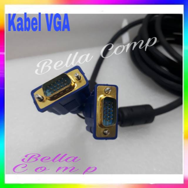 KABEL VGA 5 M HIGH QUALITY (GOLD PLATED) / VGA 5 METER / VGA 5 M