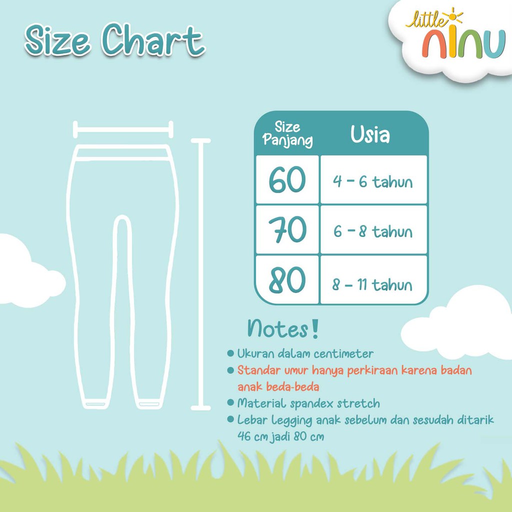 Legging Anak Motif Jeans Little Ninu