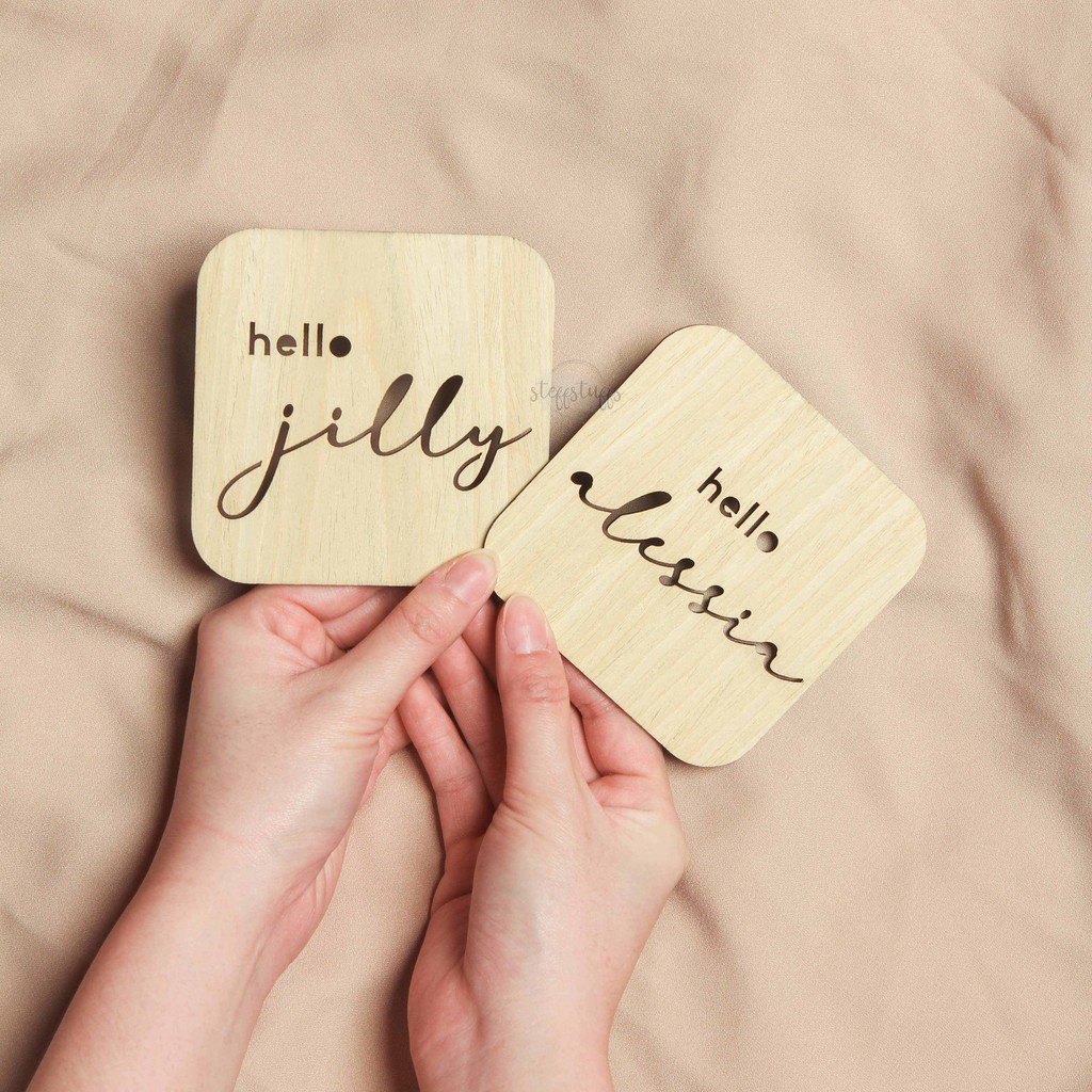 ADDITIONAL MILESTONES | Milestone Baby Kartu Wooden Card Custom Baby Name Nama Bayi
