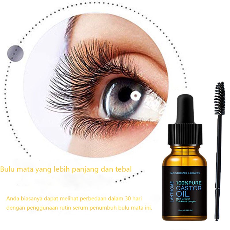 Mascara maskara alis Maskara 45 gram Ekstrak Minyak Jarak Bulu Mata yang Tumbuh Cepat Tahan Air dan Tahan Keringat Keriting alami