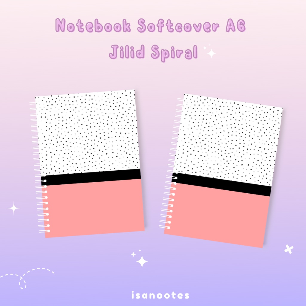 

Notebook Custom A6 Softcover Jilid Spiral - Custom Notebook - Planner - Journal - Agenda