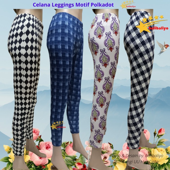 Legging Panjang Spandex Premium Standar max bb 75kg