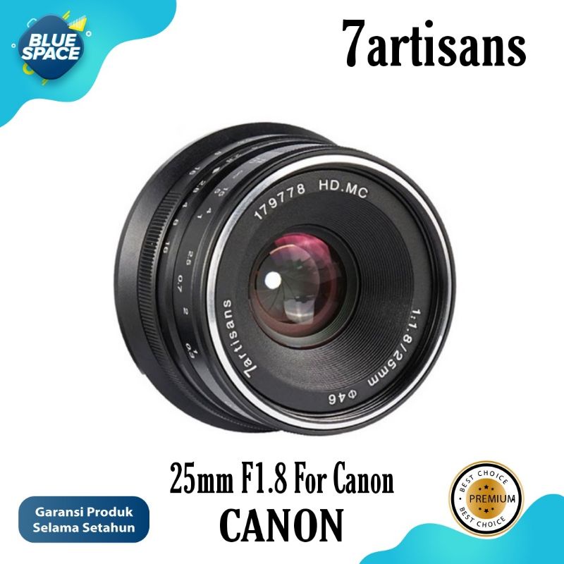 Lensa 7artisans 25mm F1.8 For Canon EOS M