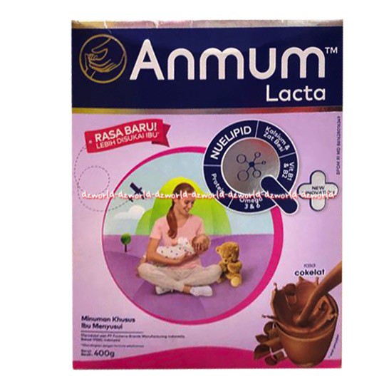 Anmum Lacta Rasa Cokelat 400gr Susu Ibu Menyusui Rasa Coklat Chocolate Enmam Anmam Lackta 400 gram