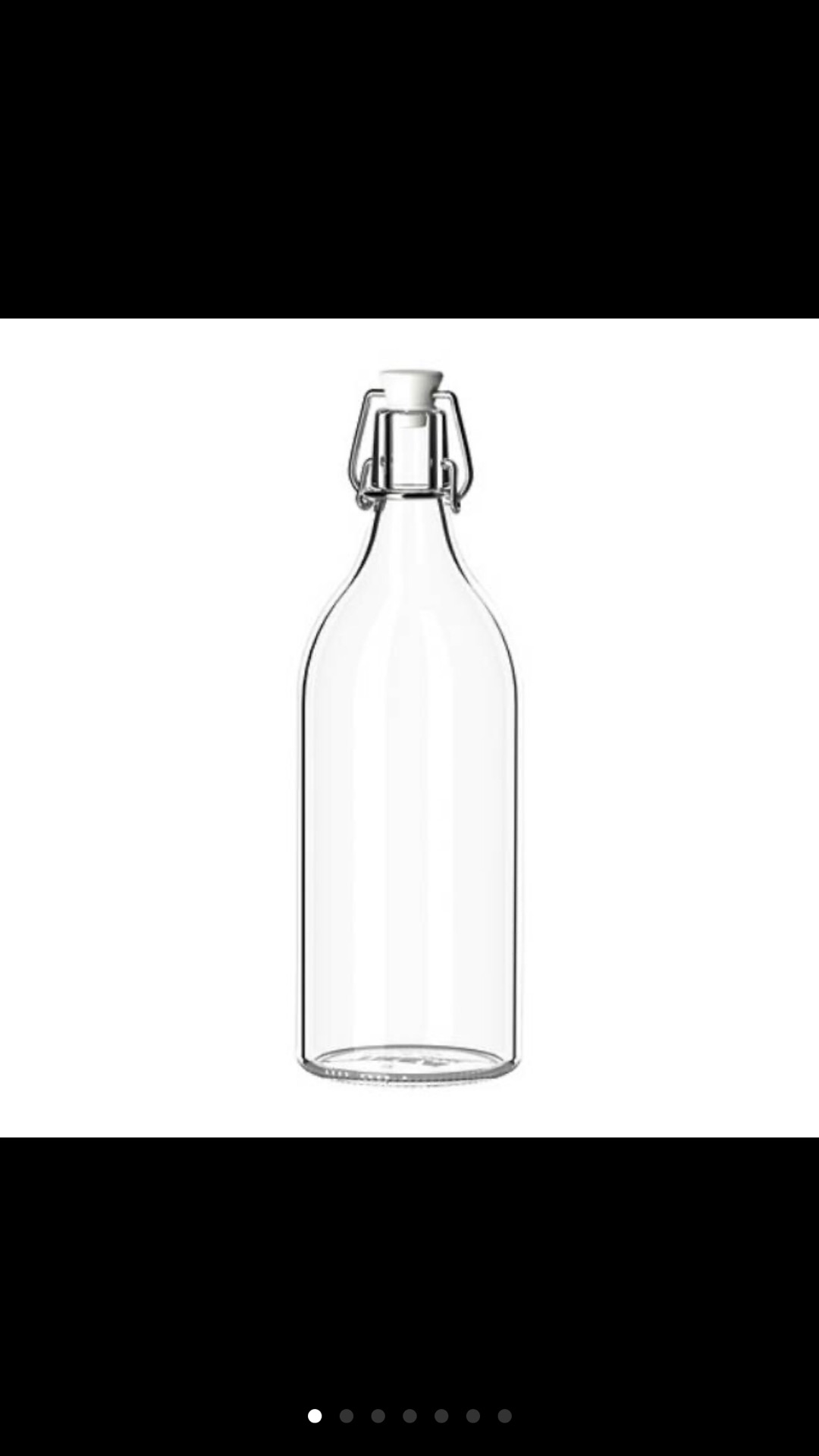 Botol Air Kaca 0.5 L Dan 1l Dengan Penutup