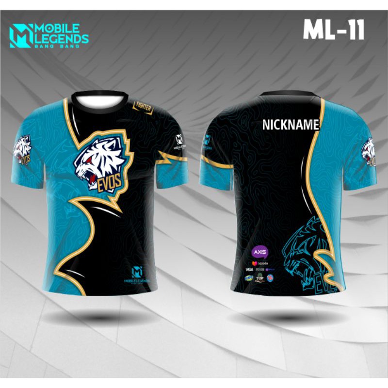 jersey Evos Mobile Legend, jersey Evos